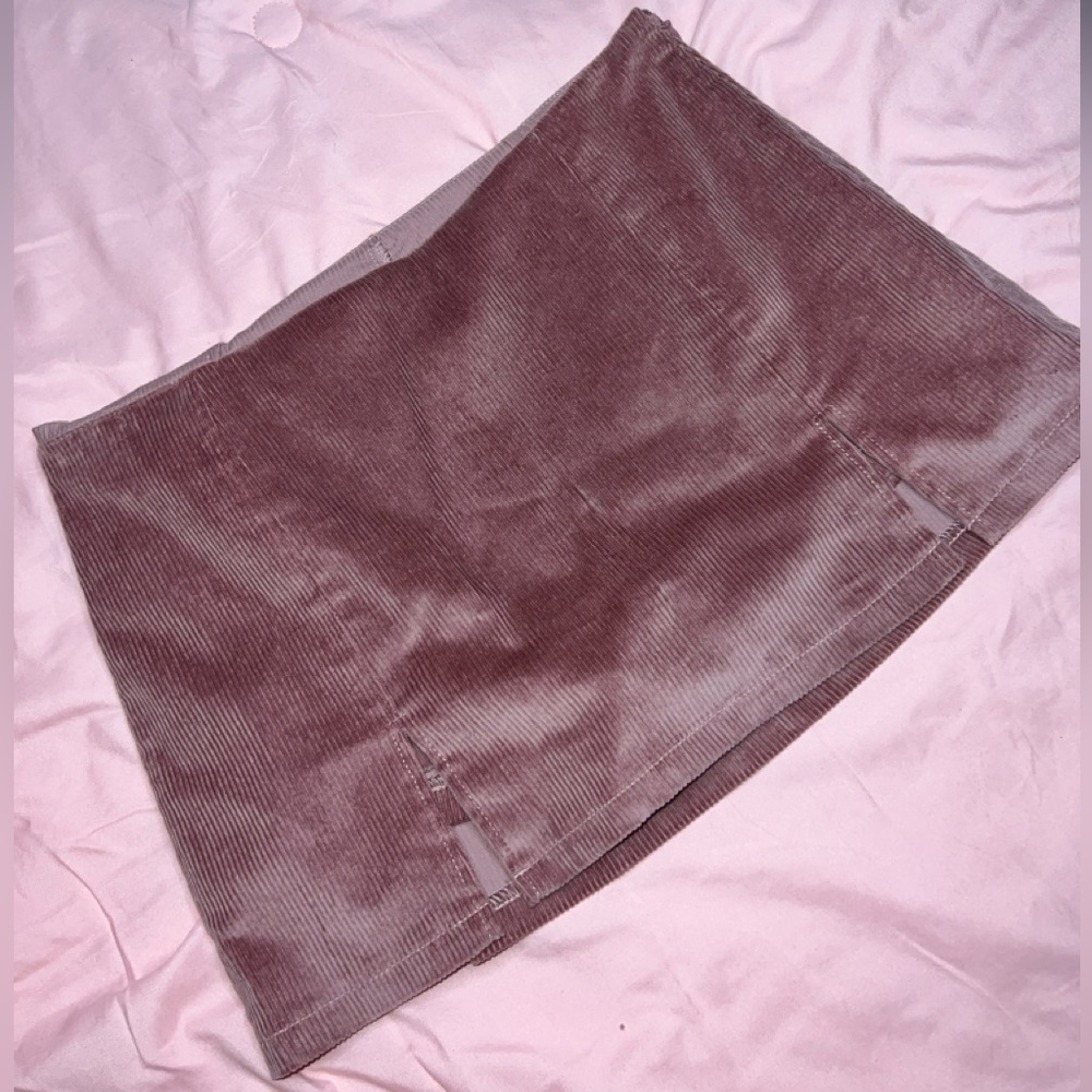 Muted Pink Corduroy Skort Dollskill